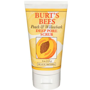 Burts Bees Peach and Willowbark Deep Pore Scrub 110g