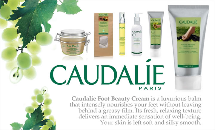 Caudalie Body Care and Caudalie Foot Beauty Cream
