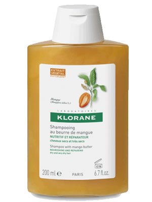 Klorane Mango Butter Shampoo 200ml (Dry/Damaged Hair)